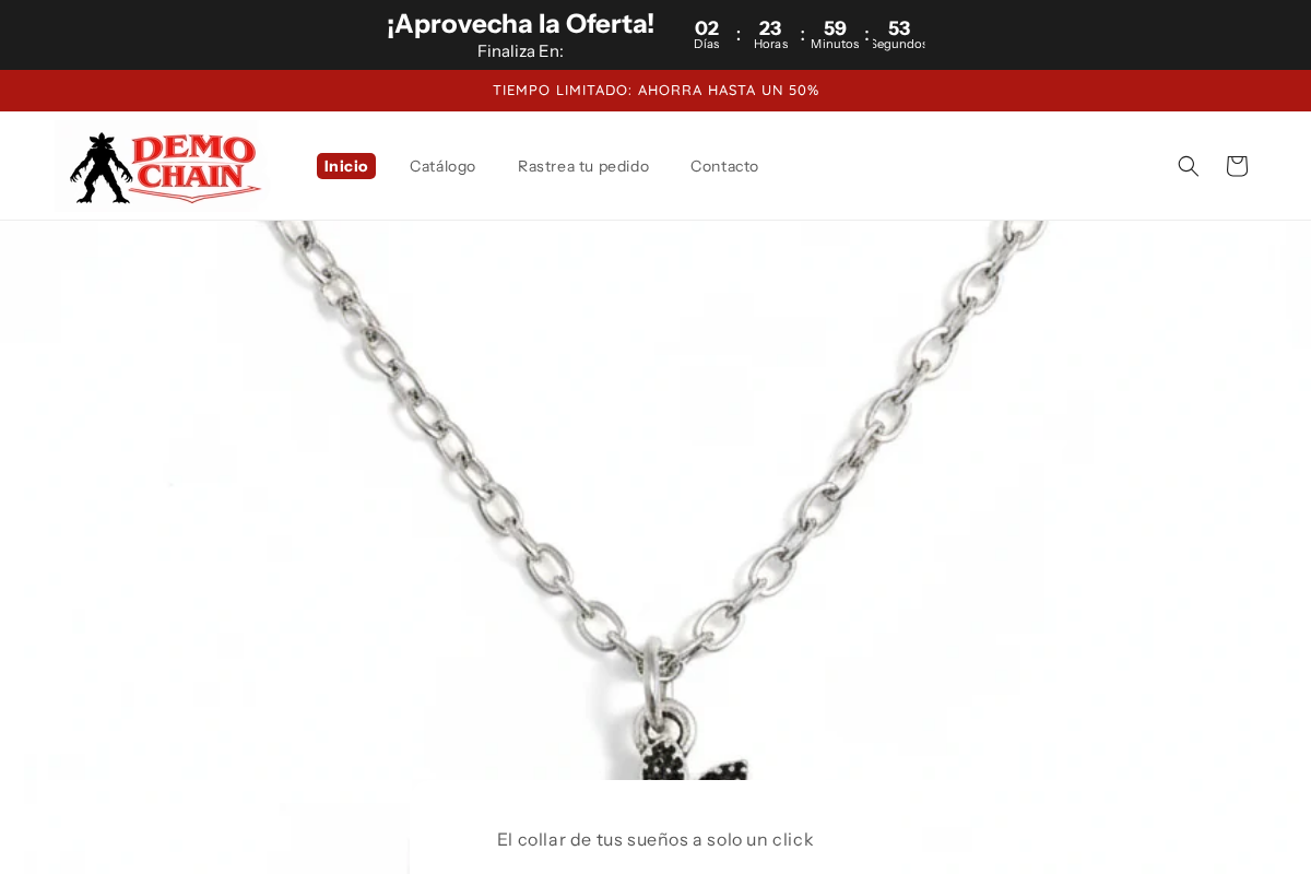 DemoChain homepage screenshot