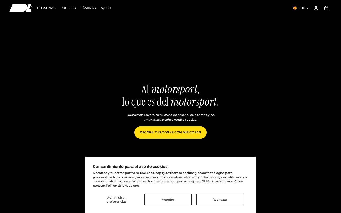 demolitionlovers.store homepage screenshot