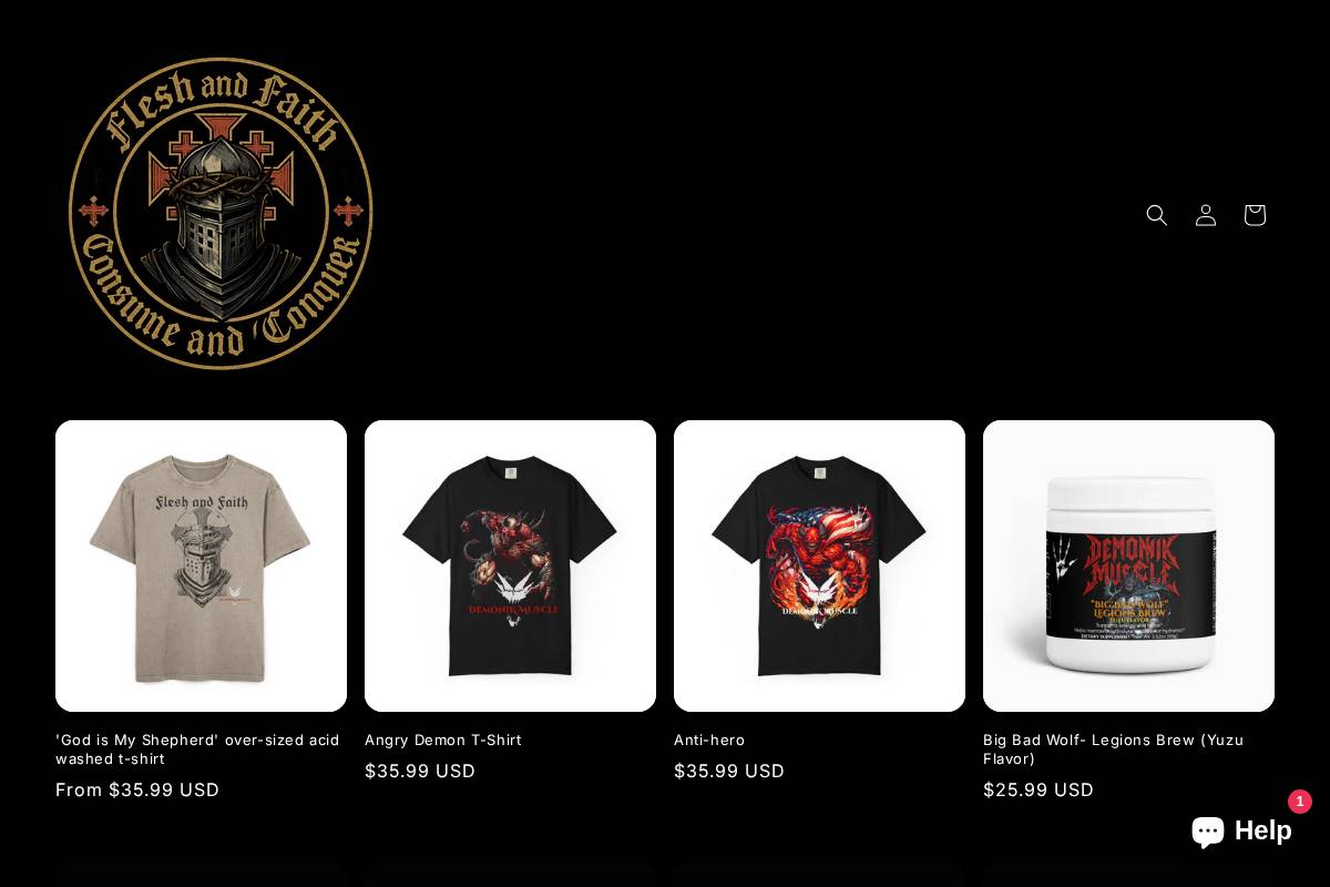 demonikmuscle.com homepage screenshot