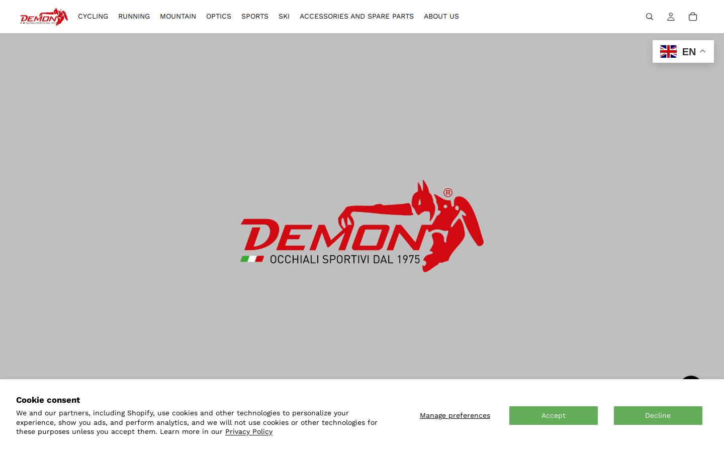 demonsportsunglasses.com homepage screenshot