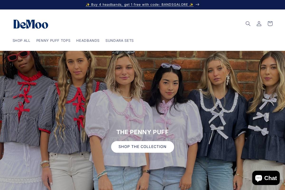demoojeans.com homepage screenshot