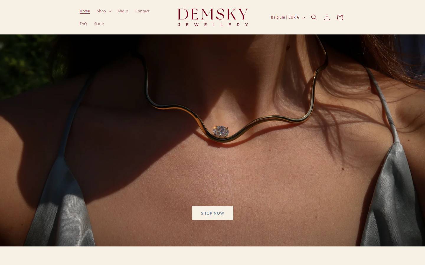 demsky-jewellery.com homepage screenshot