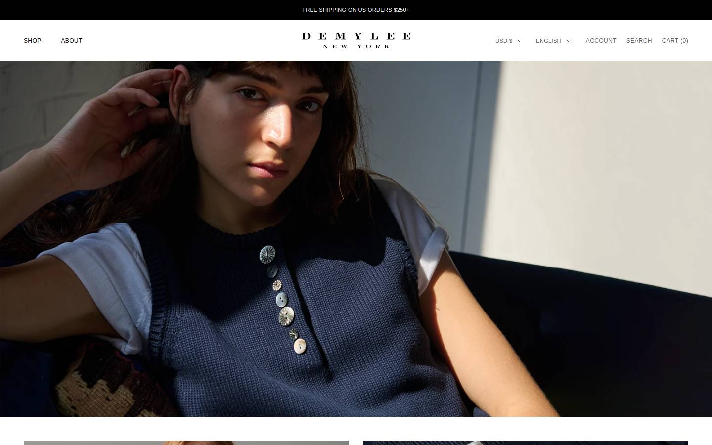 demylee.com homepage screenshot