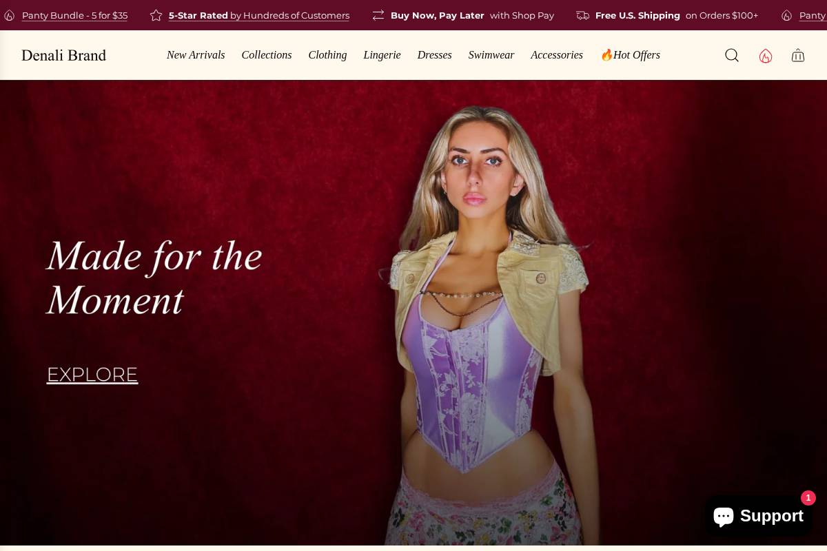 denalibrand.com homepage screenshot