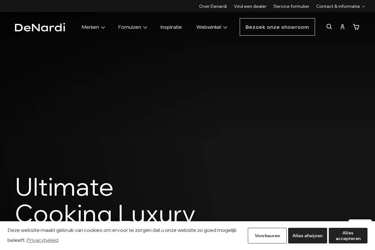 Denardi BV homepage screenshot