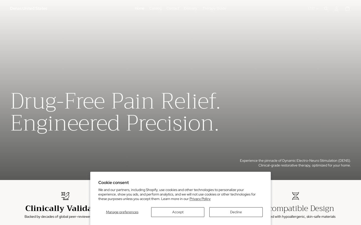 denas-usa.com homepage screenshot