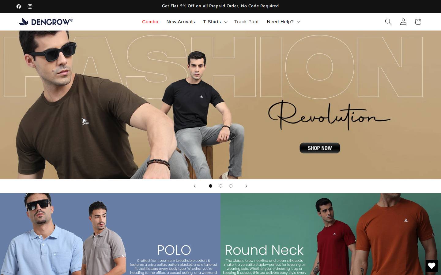 dencrow.com homepage screenshot