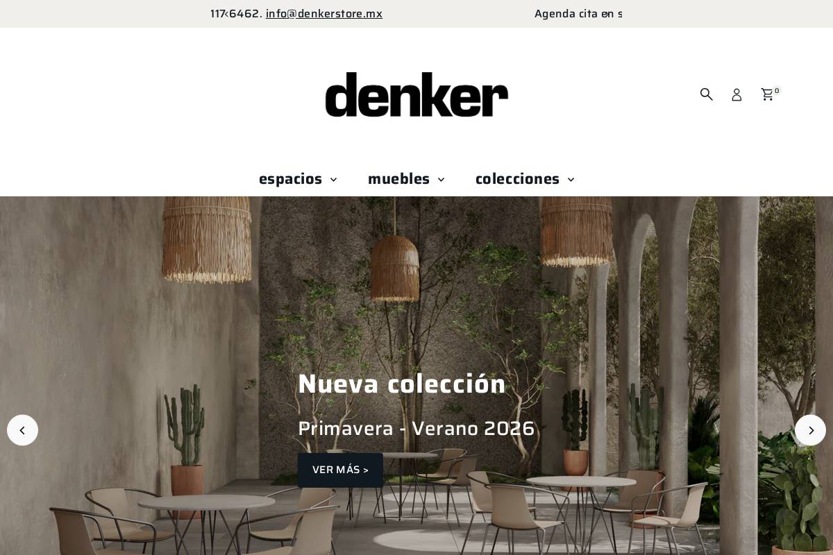 denkerstore.mx homepage screenshot