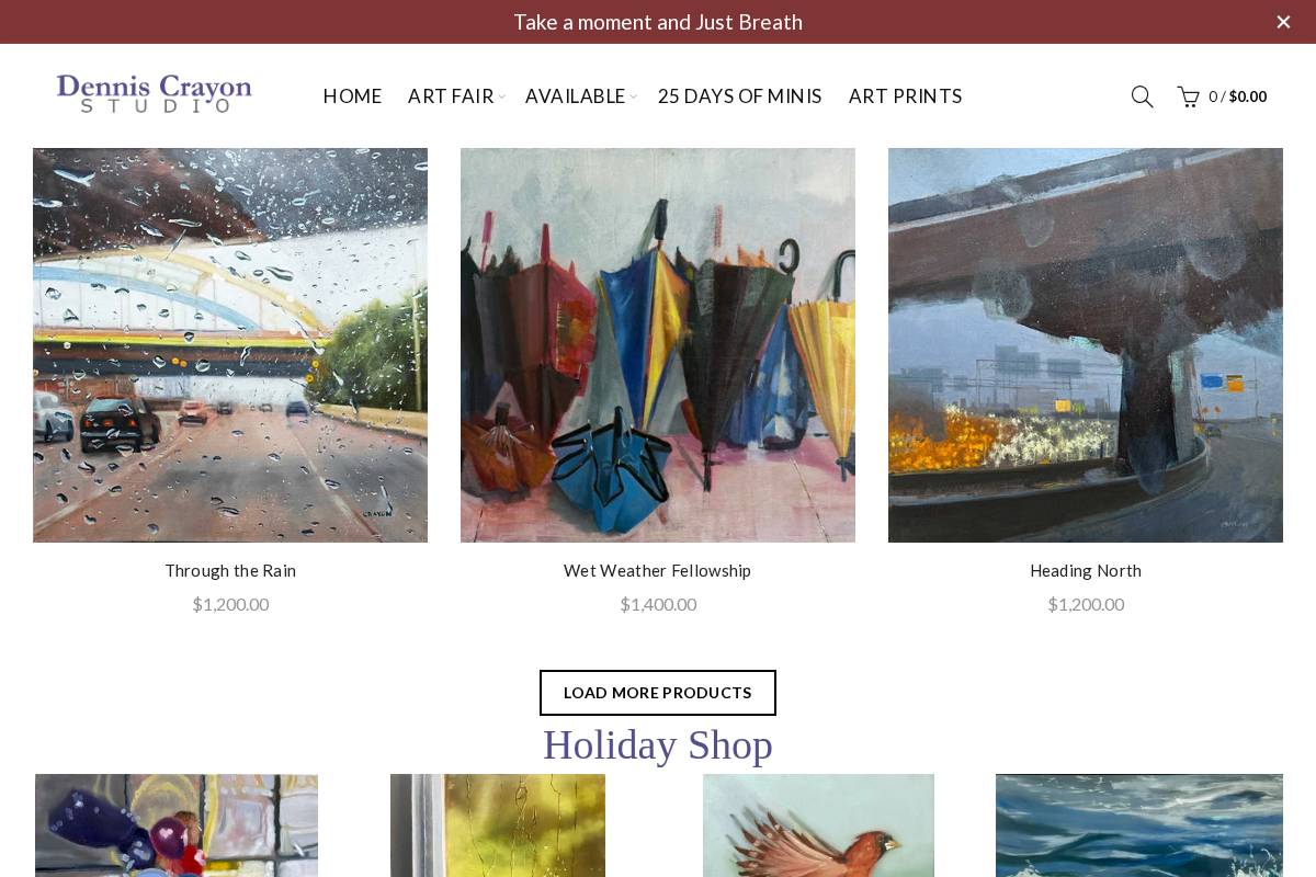 denniscrayon.com homepage screenshot