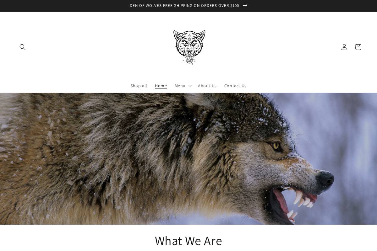 denofwolvess.com homepage screenshot