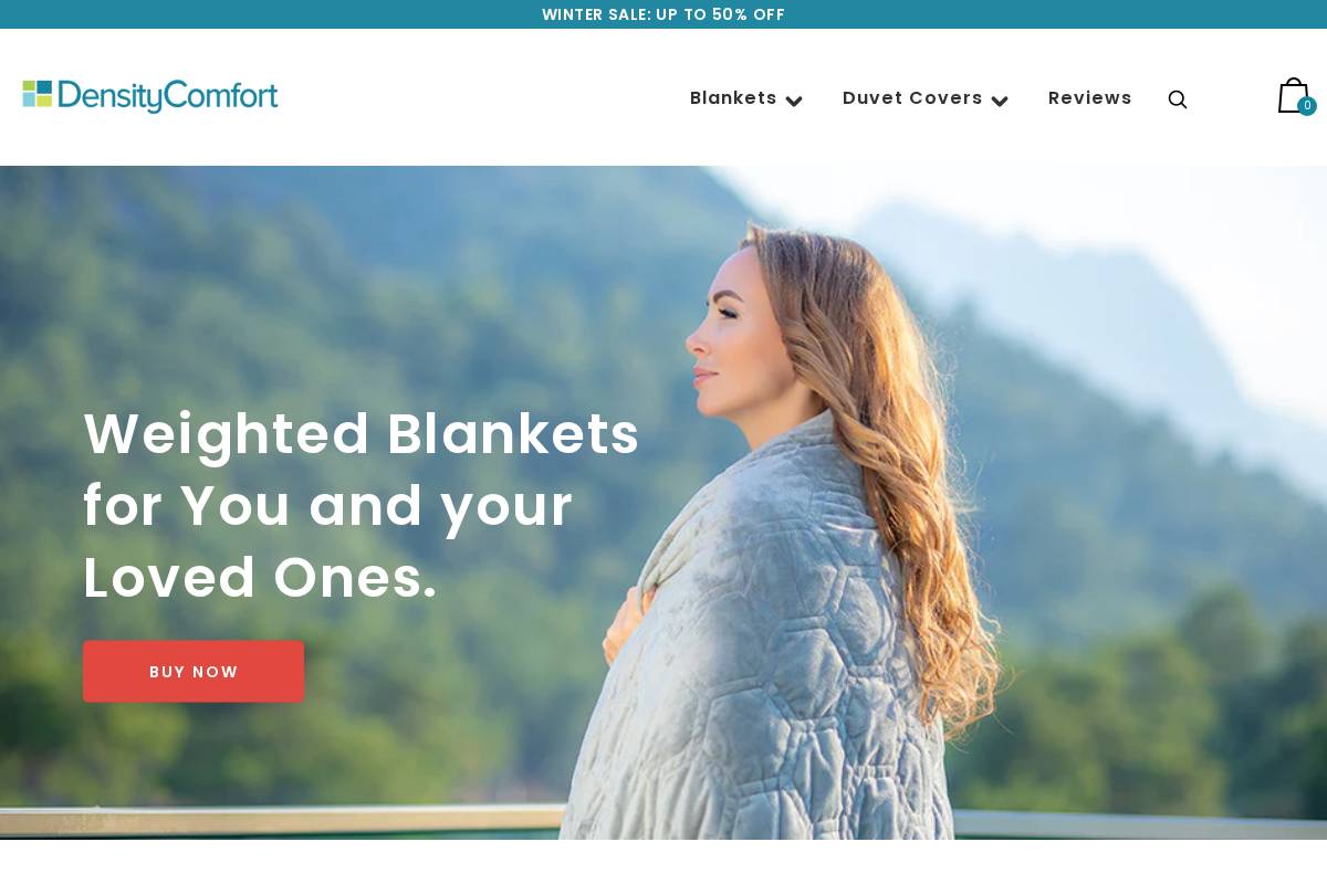 densitycomfort.com homepage screenshot