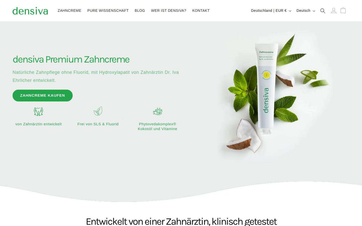 densiva.de homepage screenshot