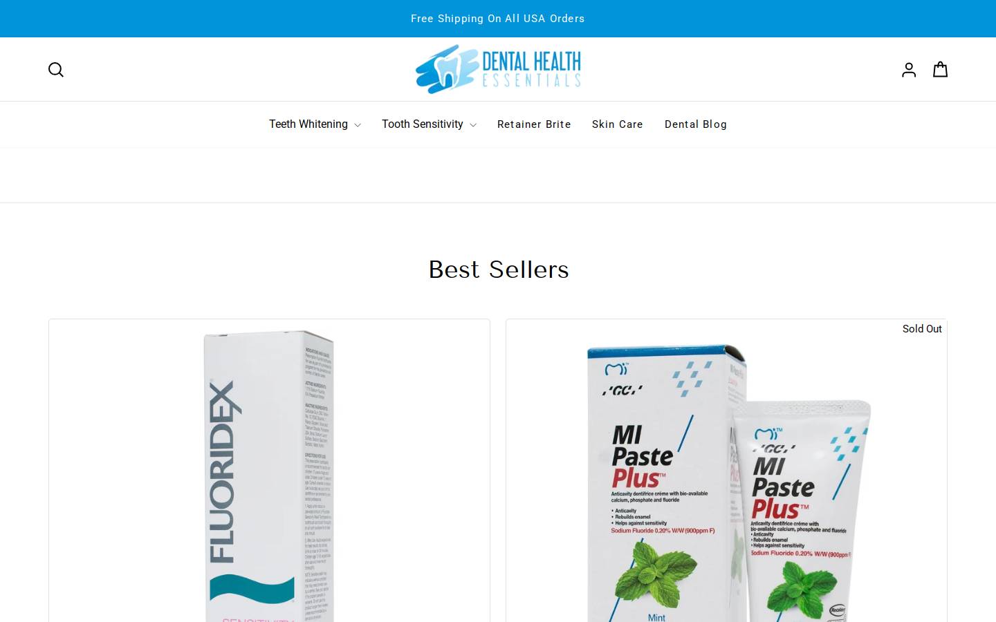 dentalhealth.com homepage screenshot