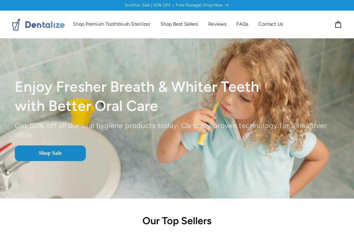 dentalize.com.au homepage screenshot