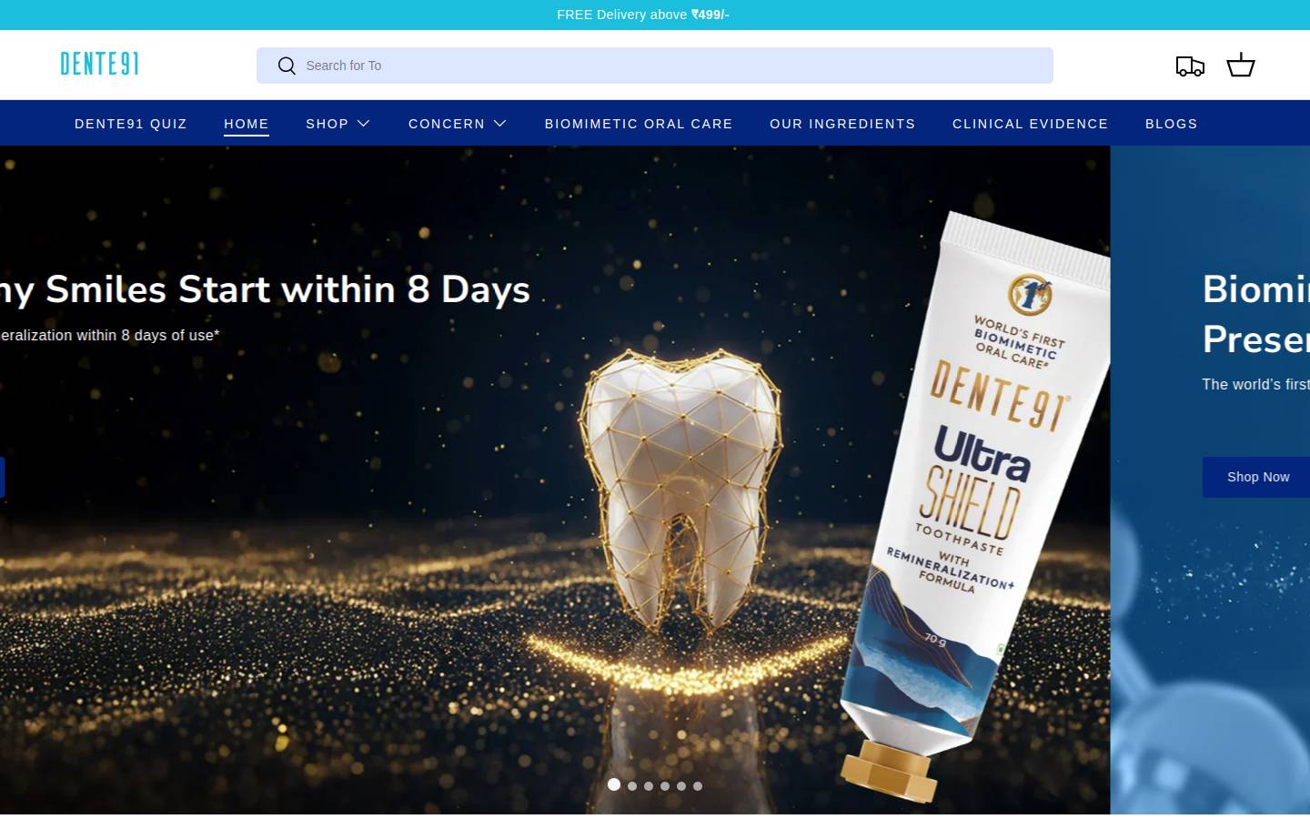 dente91.com homepage screenshot