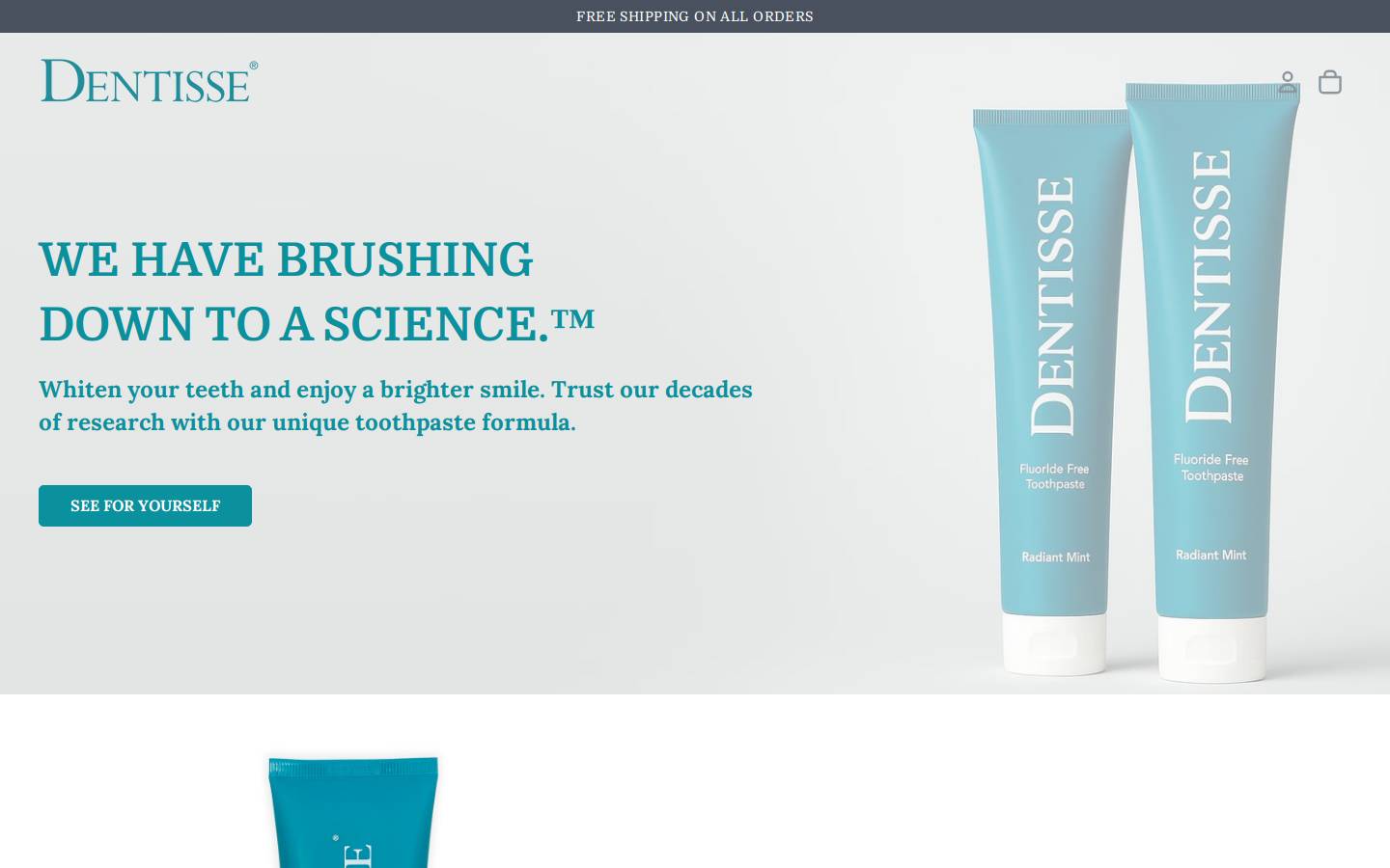 dentisse.com homepage screenshot