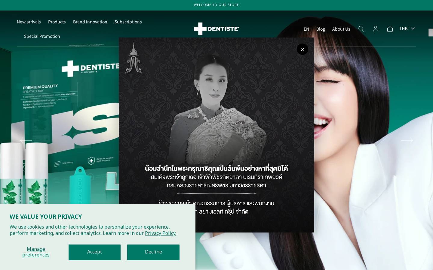 dentiste-oralcare.com homepage screenshot