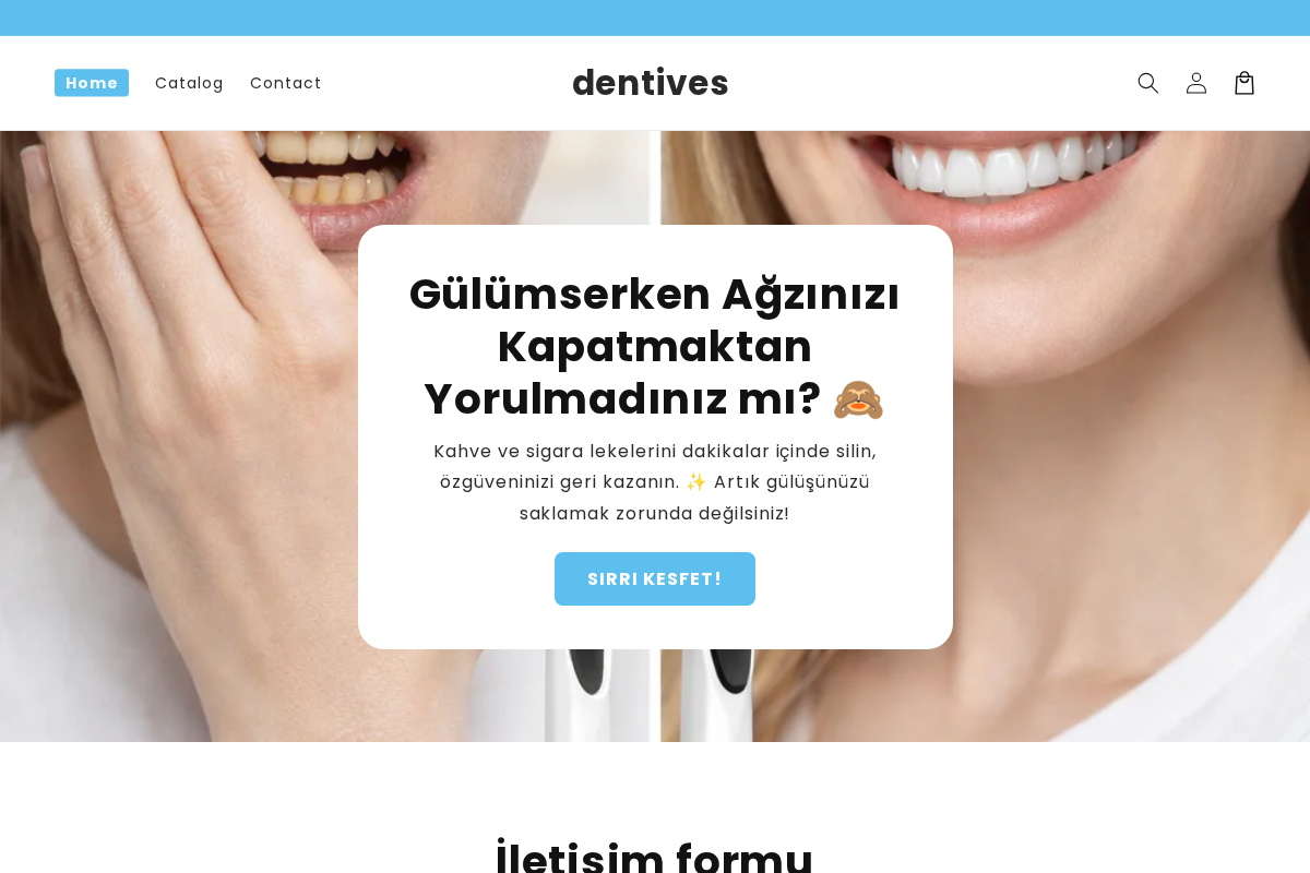 dentives homepage screenshot