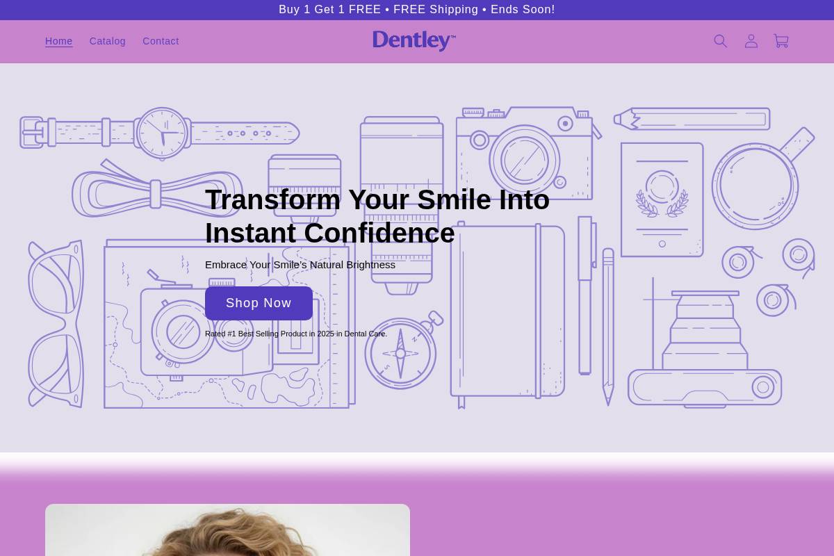dentley.store homepage screenshot