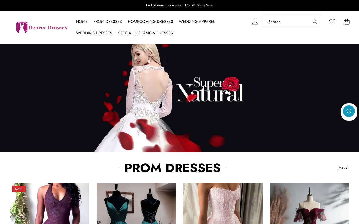 denverdresses.org homepage screenshot