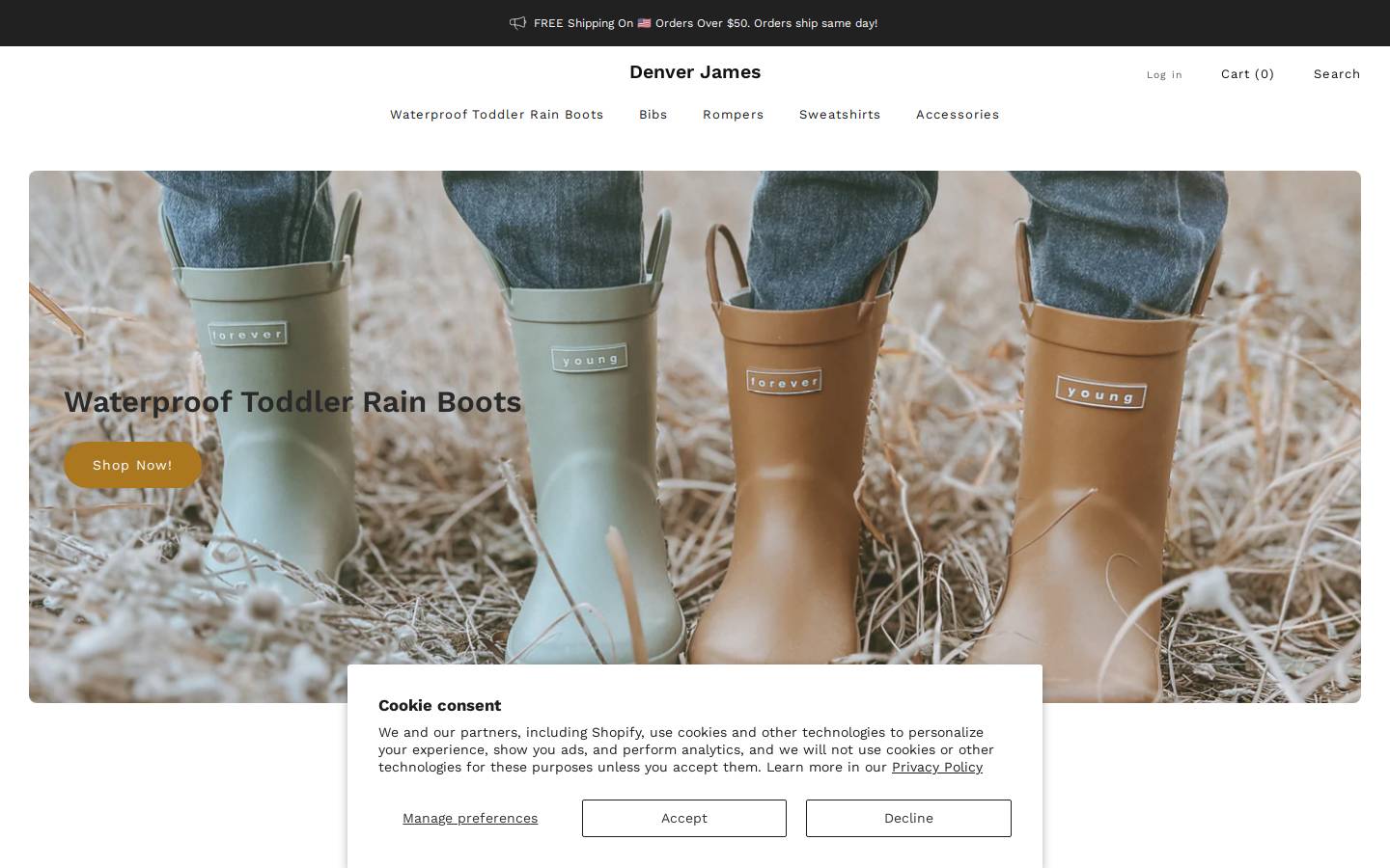 denverjames.com homepage screenshot
