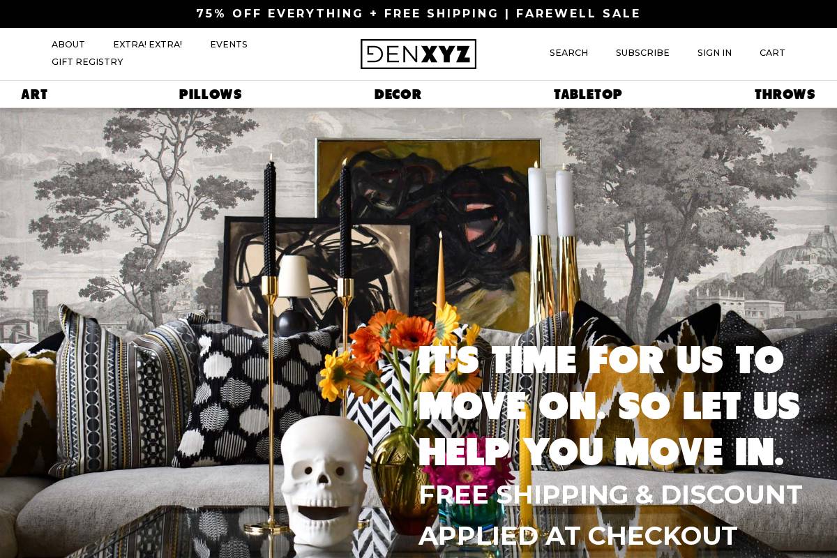 denxyz.com homepage screenshot