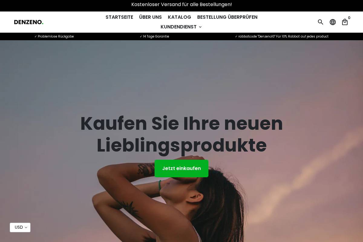 denzeno.de homepage screenshot