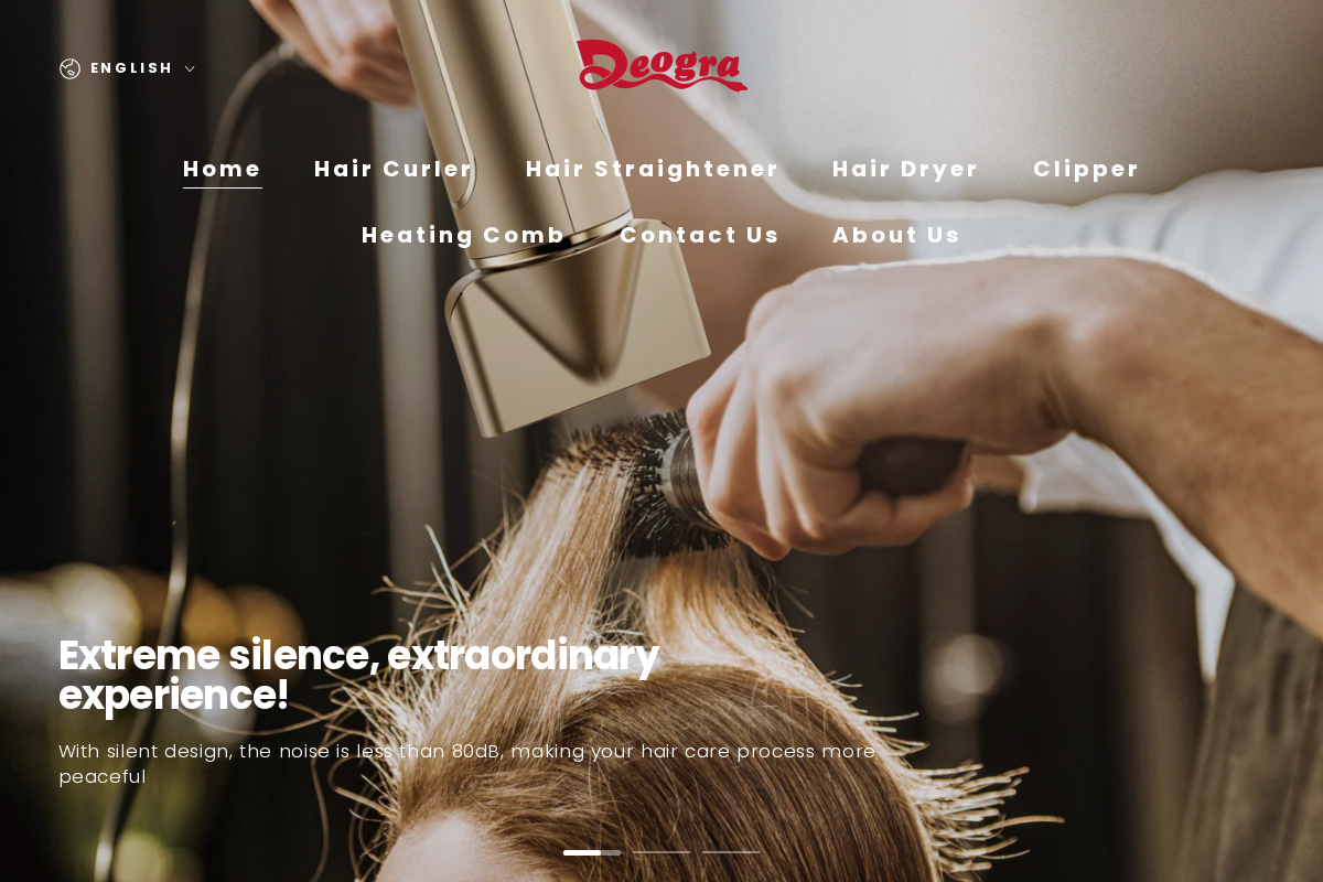 Deogra homepage screenshot