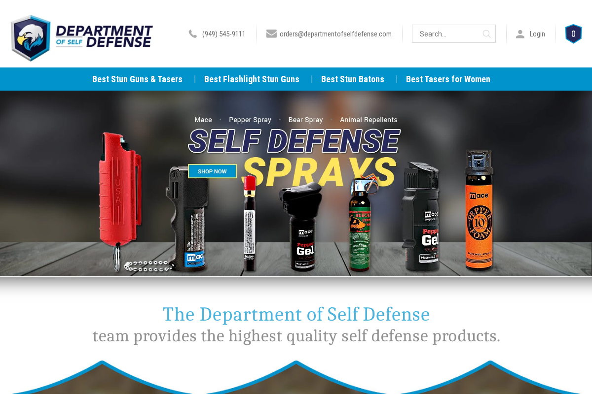 DOSD homepage screenshot