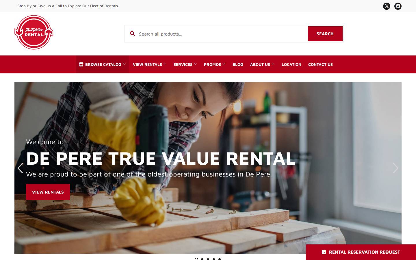 deperetruevalue.com homepage screenshot