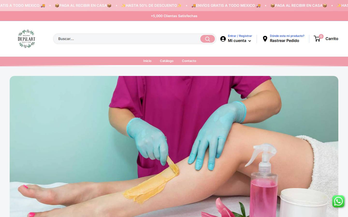depilart.com.mx homepage screenshot