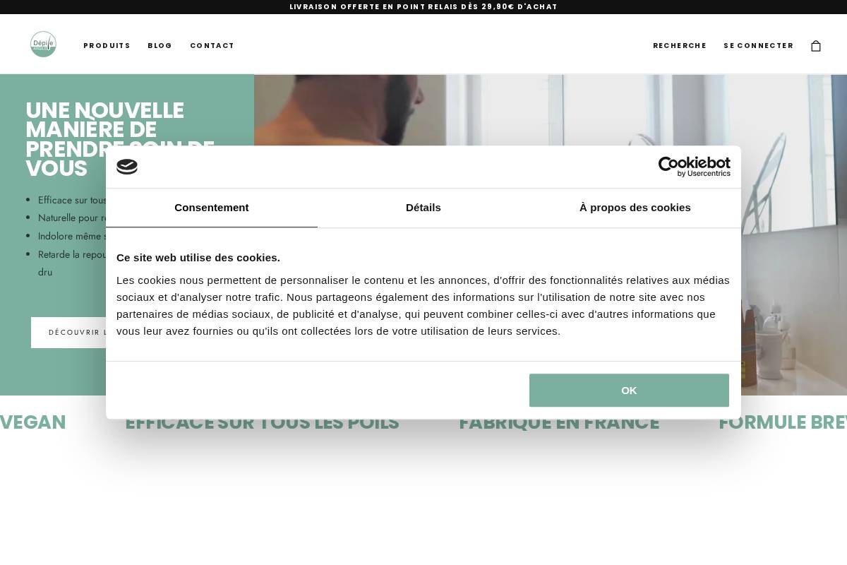 Depileargile homepage screenshot