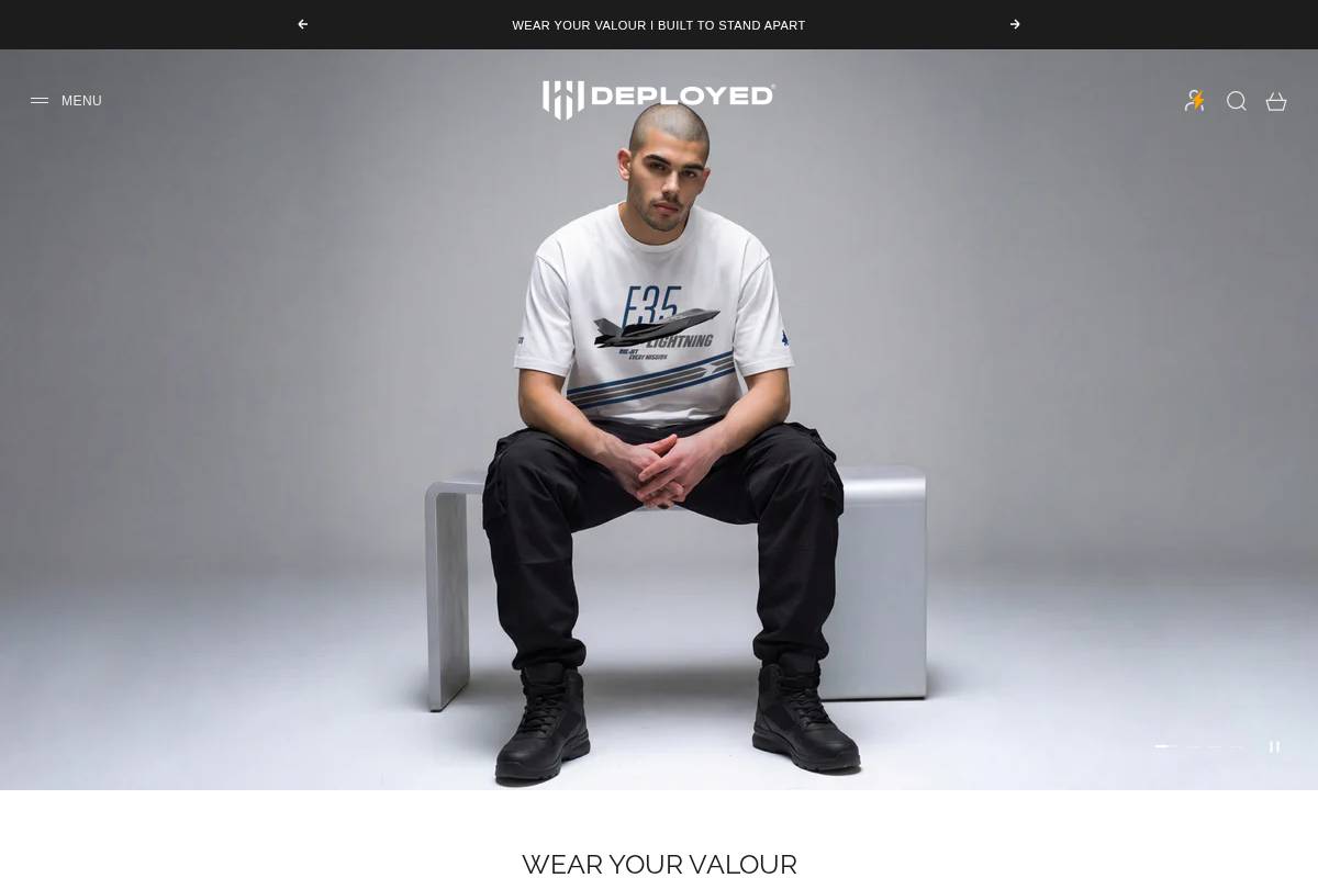 Deployed homepage screenshot