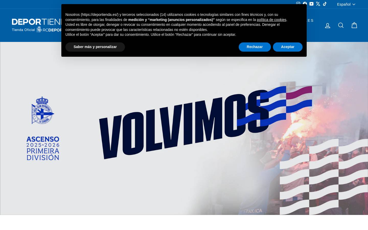 deportienda.es homepage screenshot