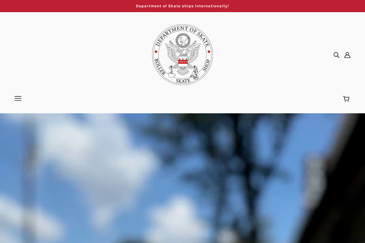 Department of Skate homepage screenshot