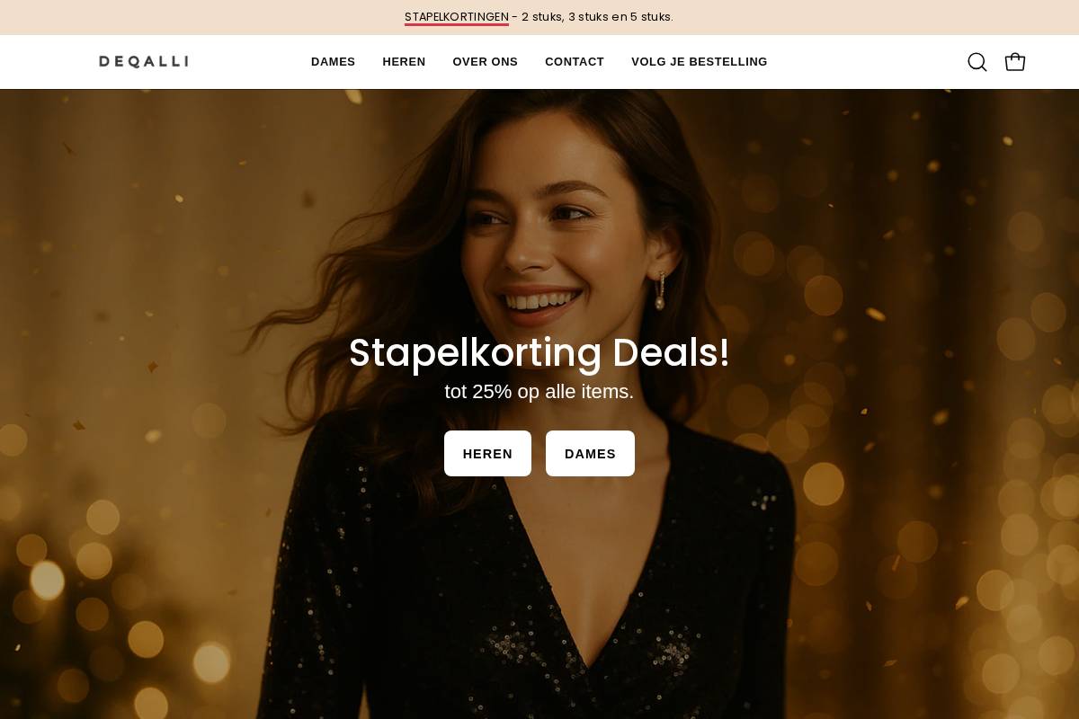 Deqalli homepage screenshot