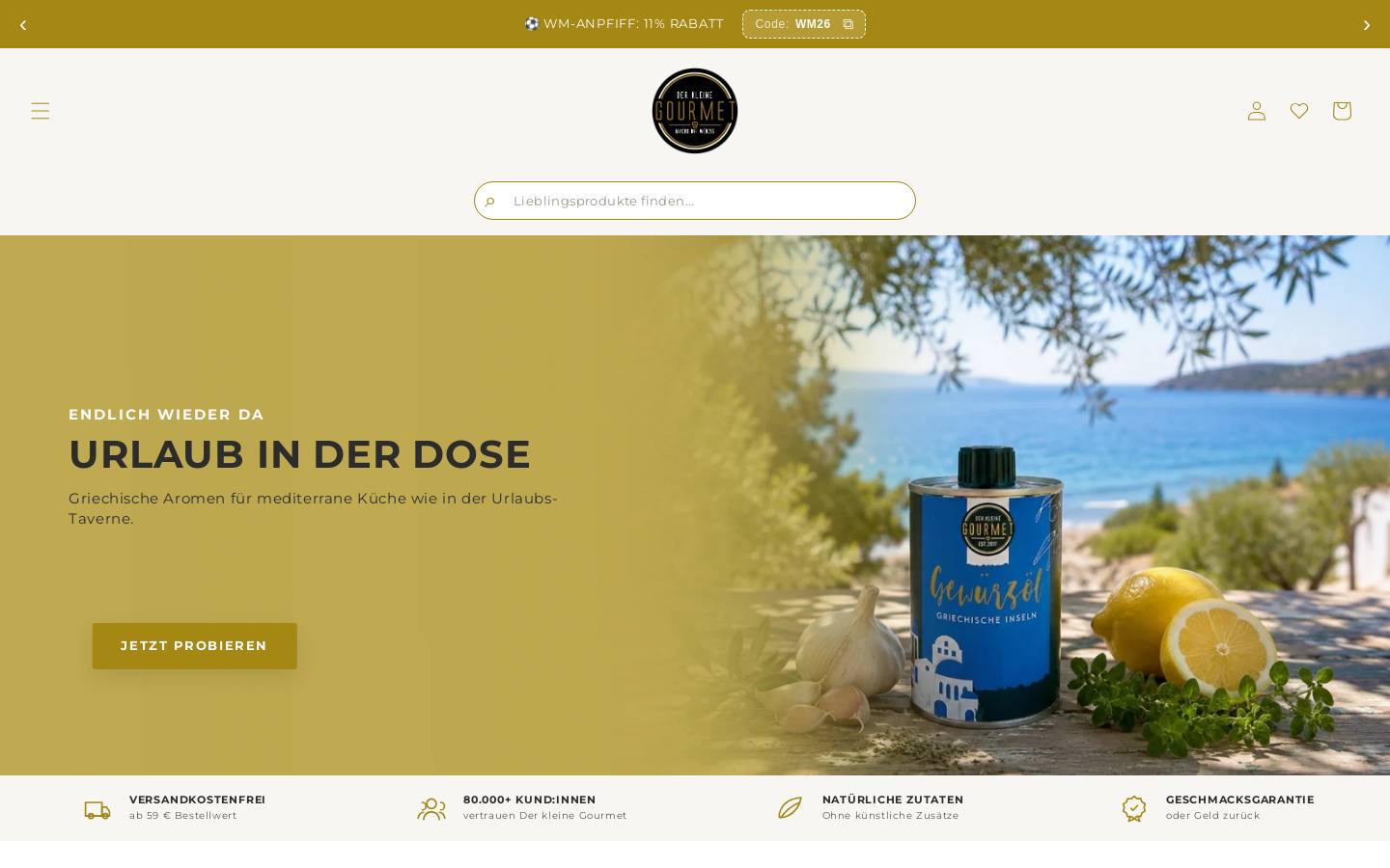 der-kleine-gourmet.de homepage screenshot