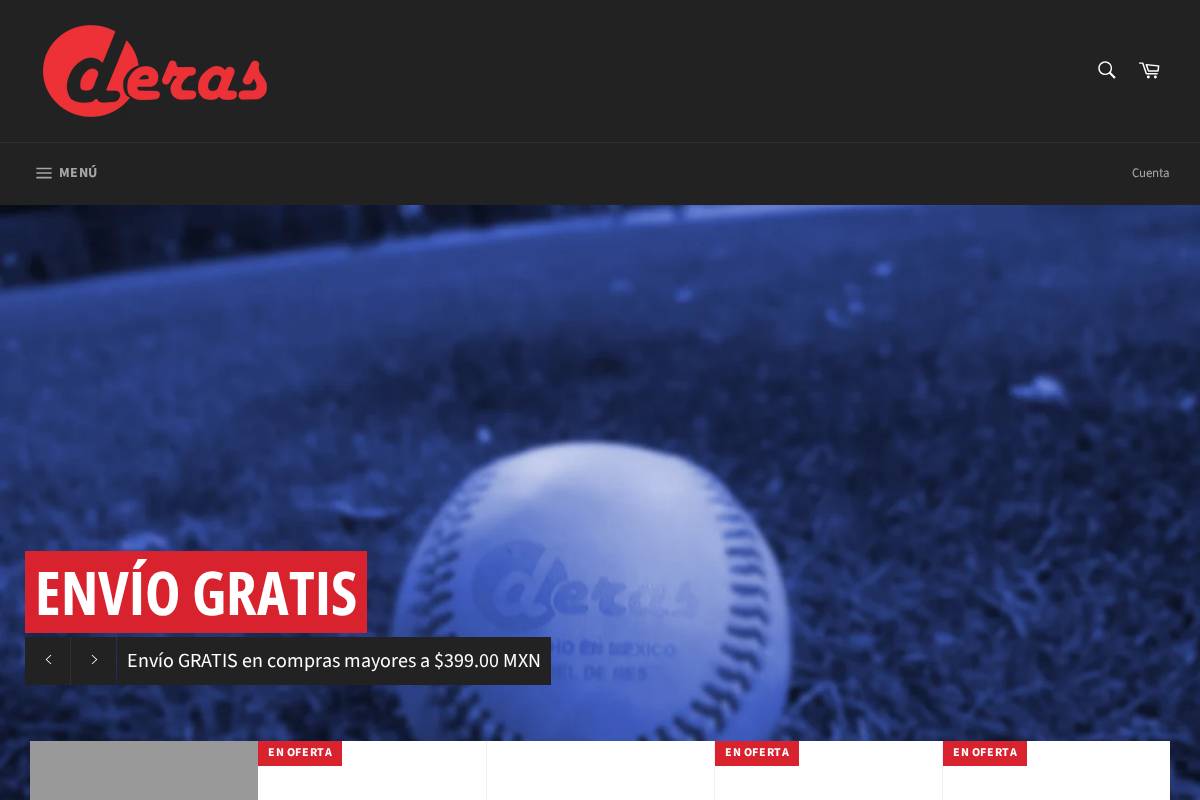 deras.mx homepage screenshot