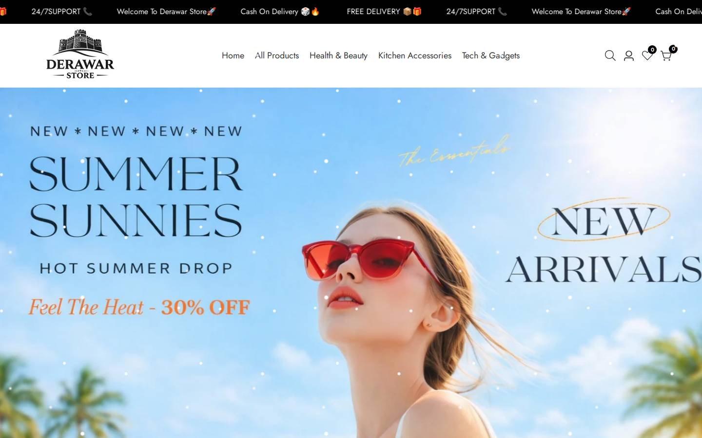 derawar.store homepage screenshot