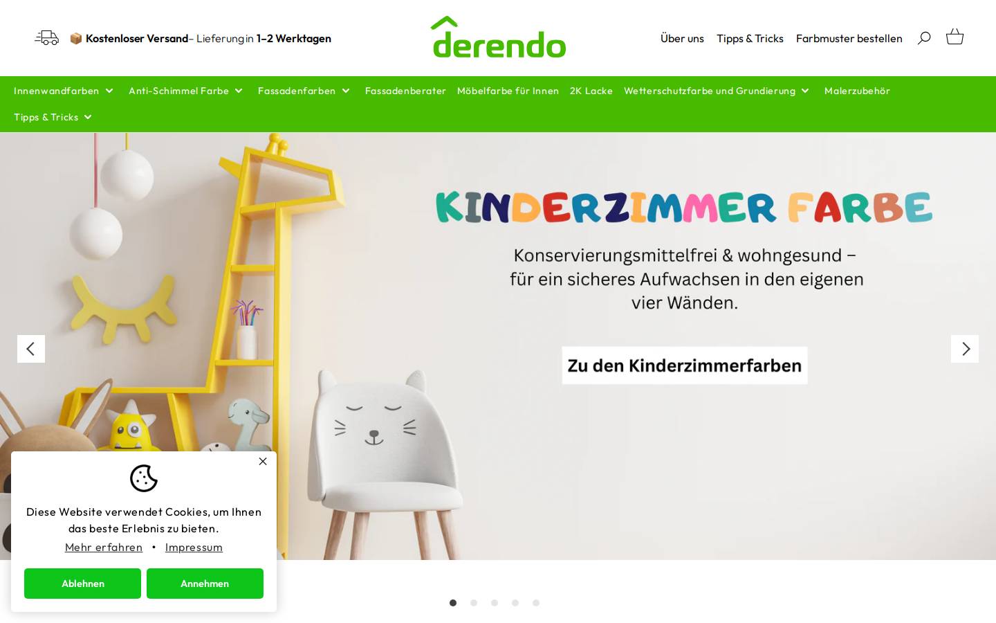 derendo.shop homepage screenshot