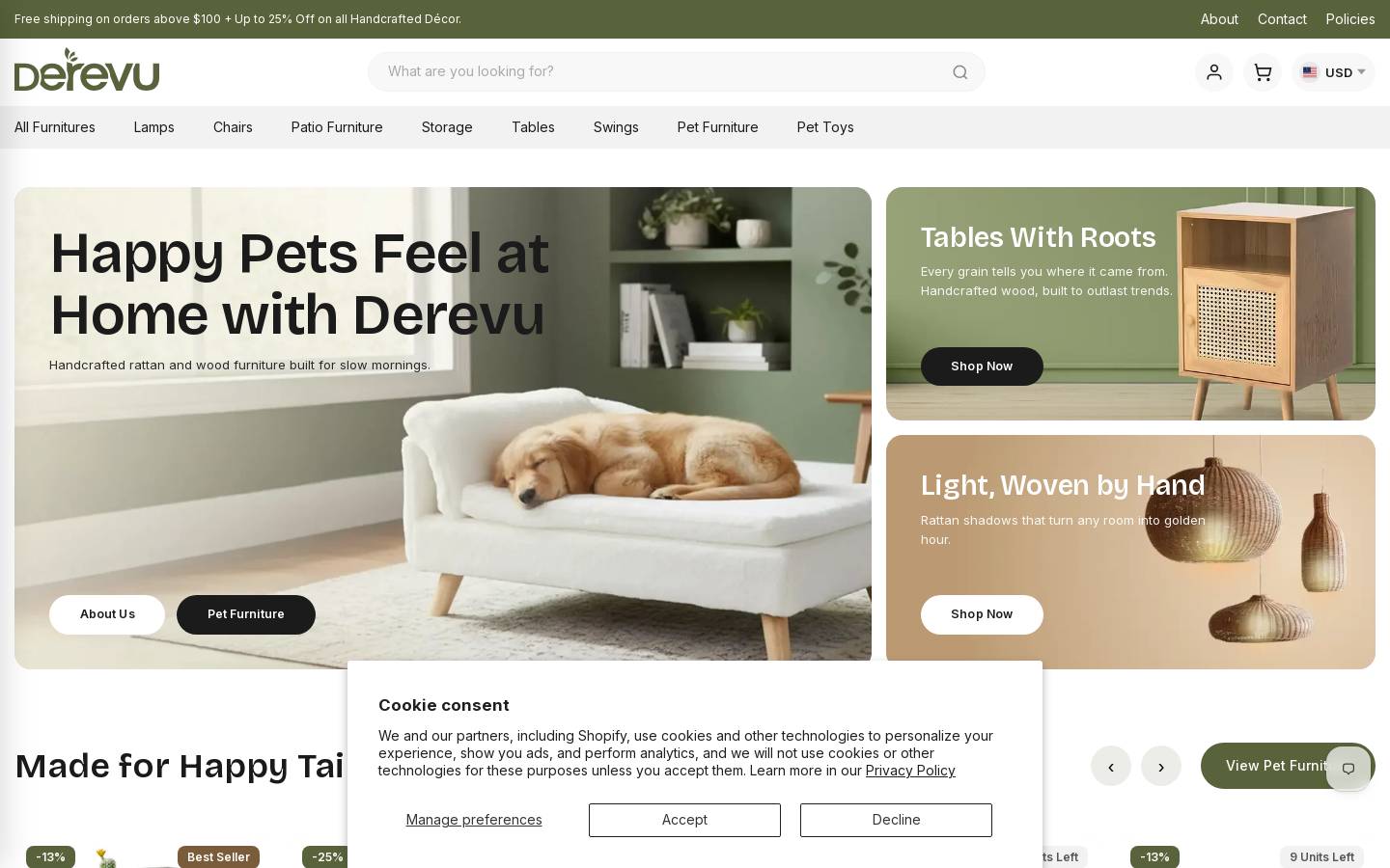 derevu.com homepage screenshot