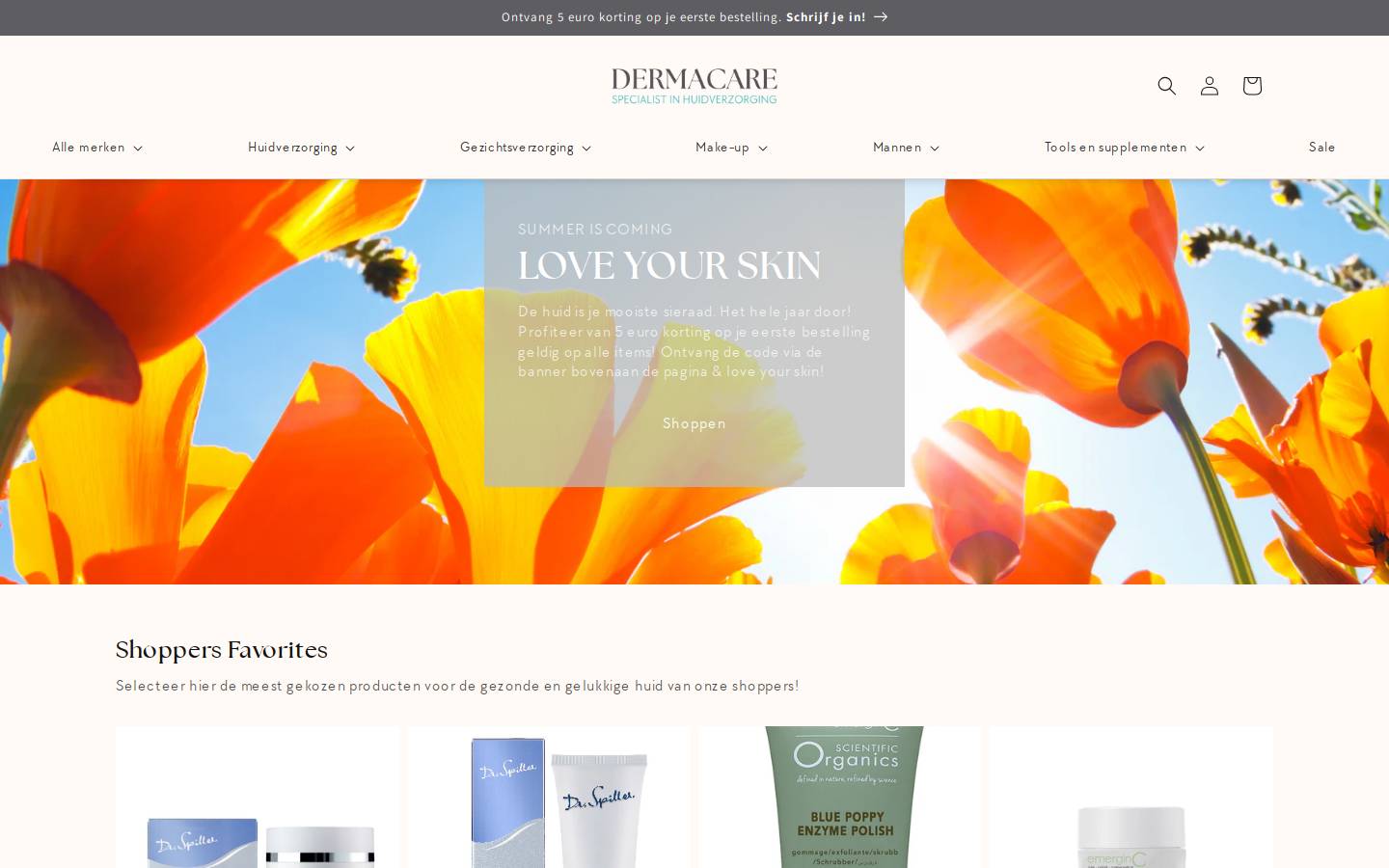 dermacare.com homepage screenshot