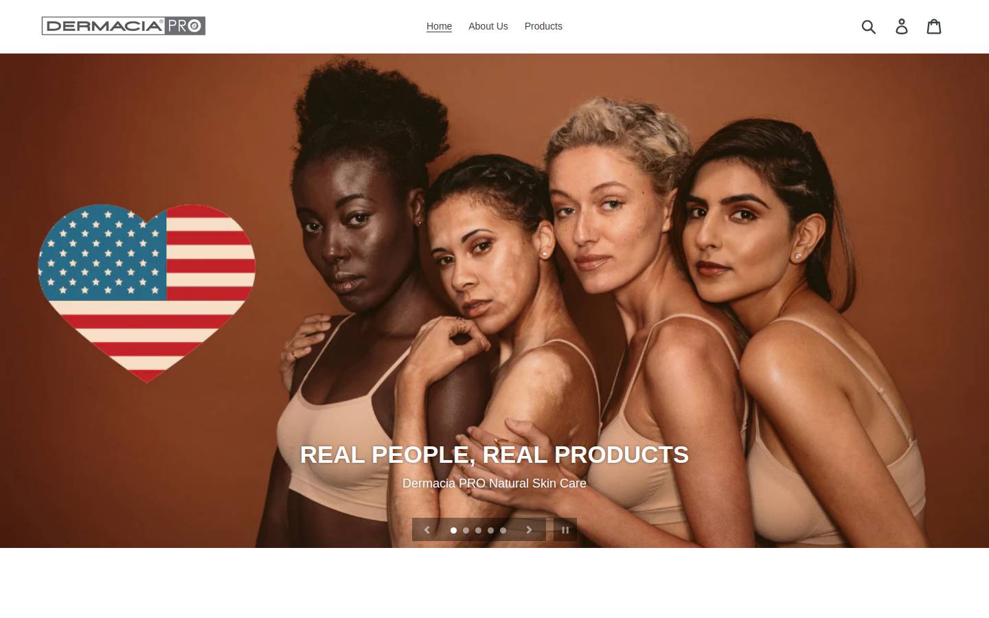 dermaciapro.com homepage screenshot