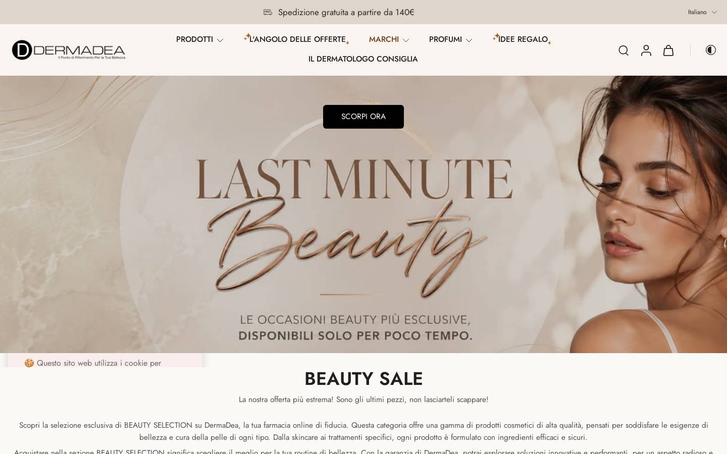Dermadea homepage screenshot