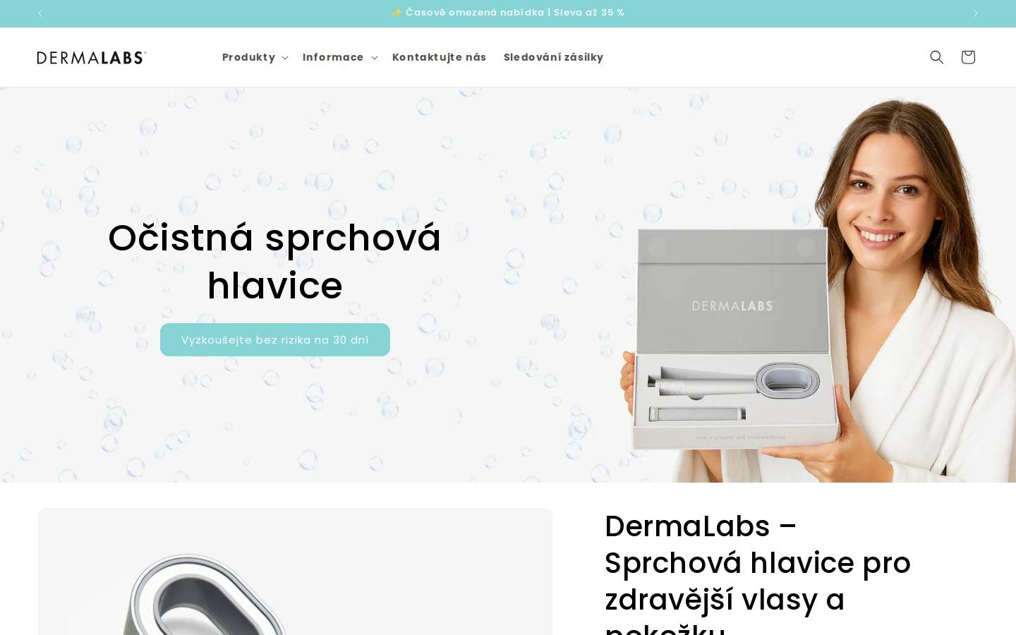 Dermalabs homepage screenshot