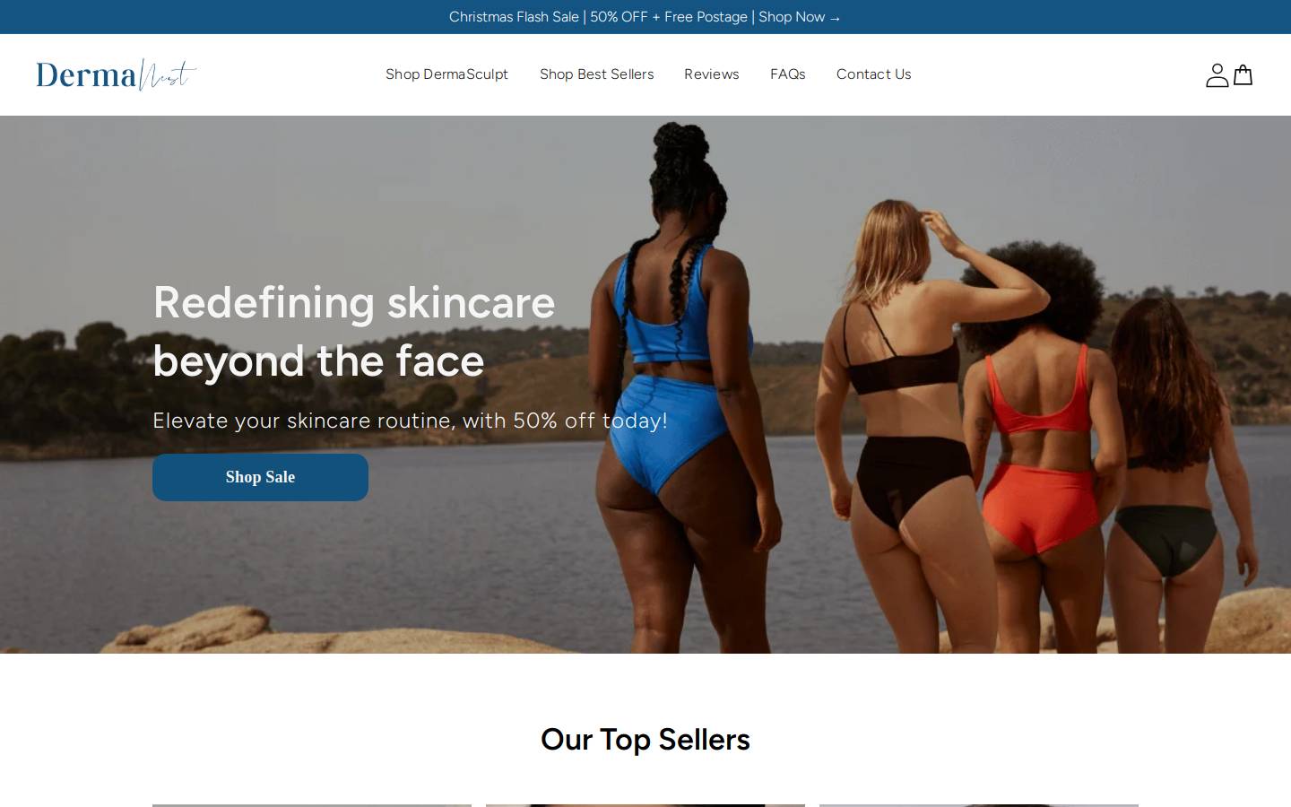 dermanest.co homepage screenshot