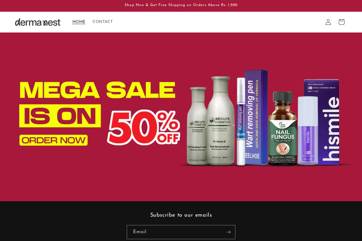 dermanest.site homepage screenshot