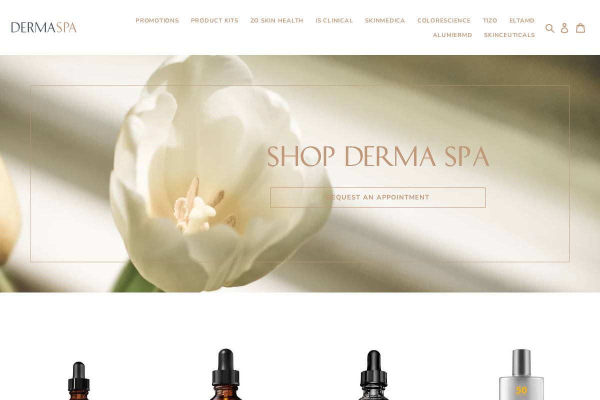 dermaspa.shop homepage screenshot