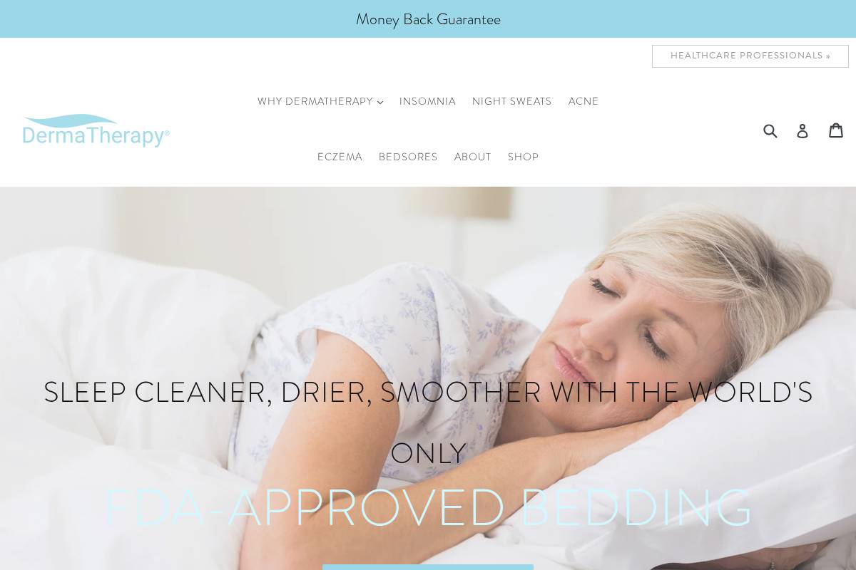 dermatherapy.com homepage screenshot