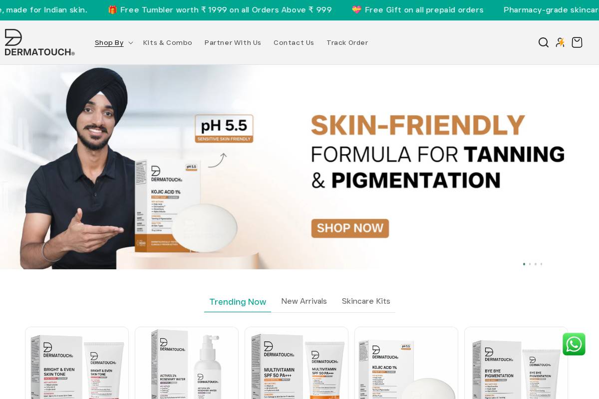 dermatouch.com homepage screenshot